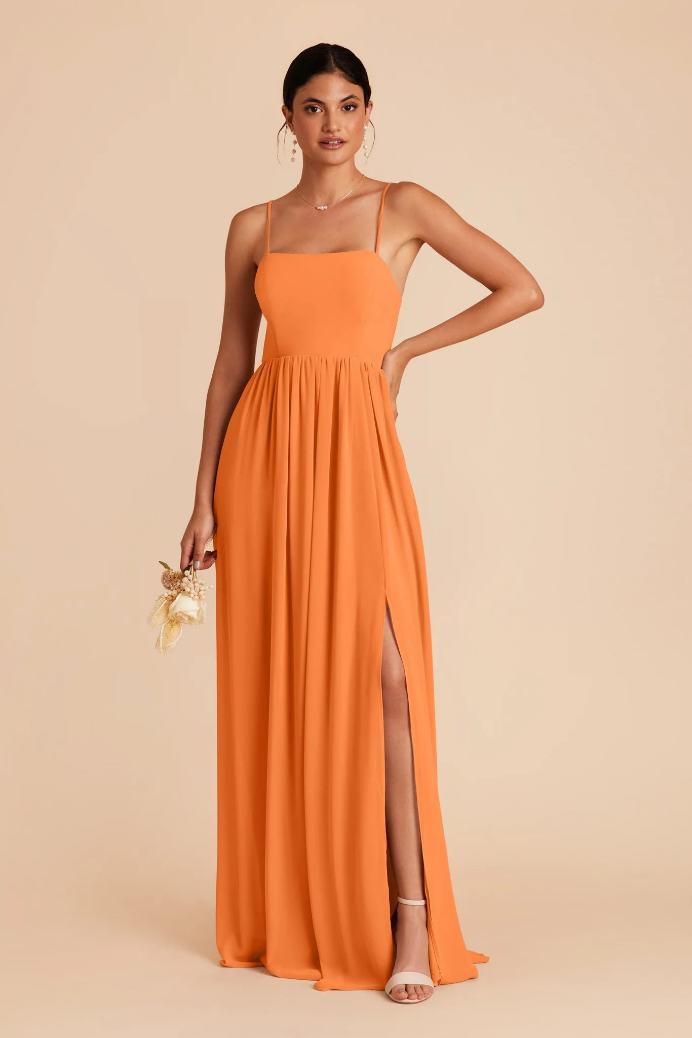 August Chiffon Dress - Apricot sold by Birdy Grey product image thumbnail 4