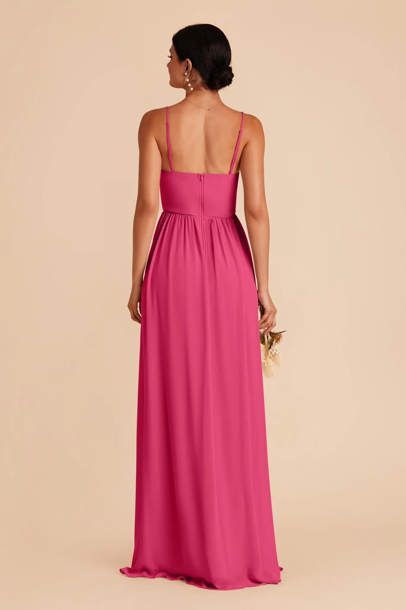 August Chiffon Dress - Fuchsia sold by Birdy Grey product image thumbnail 5