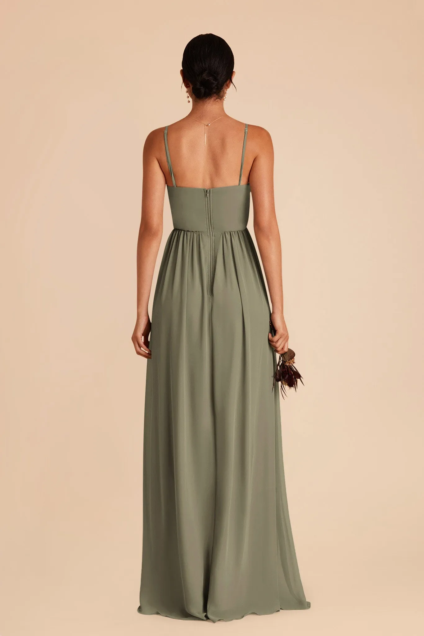 August Chiffon Dress - Thyme sold by Birdy Grey product image thumbnail 5