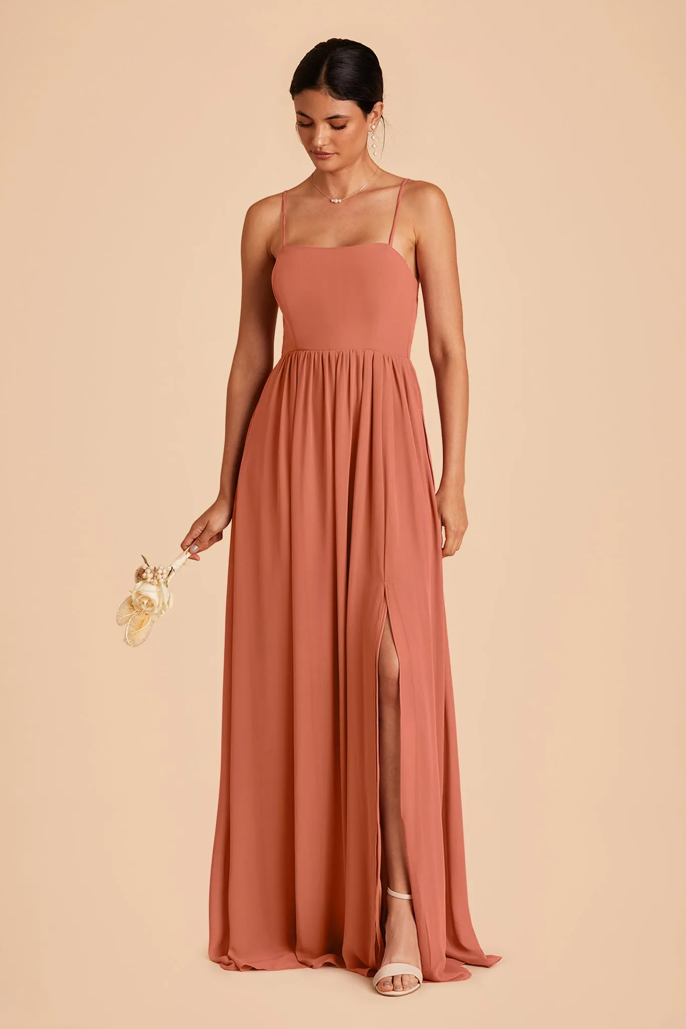 August Chiffon Dress - Terracotta sold by Birdy Grey product image thumbnail 3