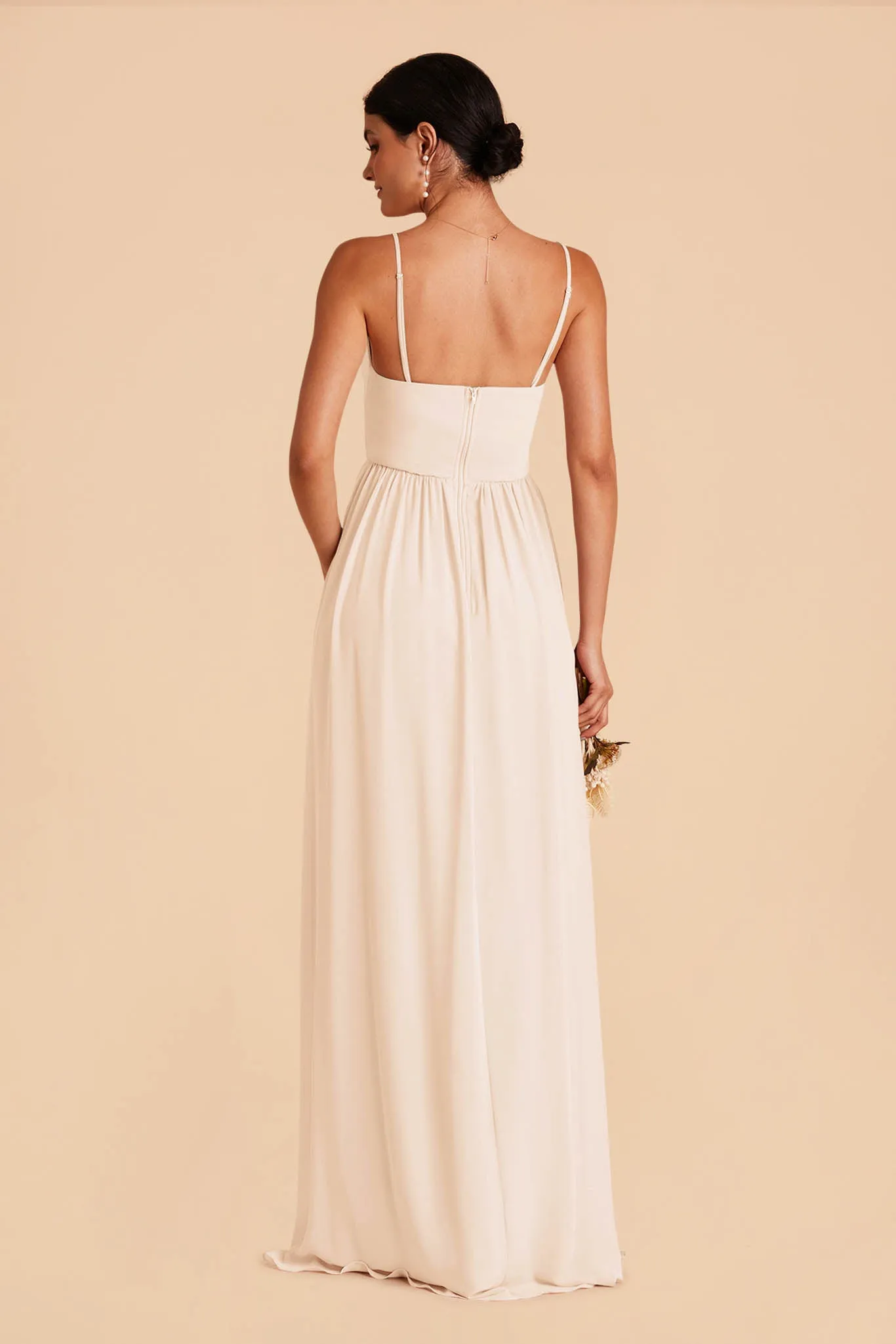 August Chiffon Dress - Champagne sold by Birdy Grey product image thumbnail 5