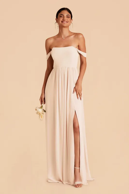 August Chiffon Dress - Champagne sold by Birdy Grey