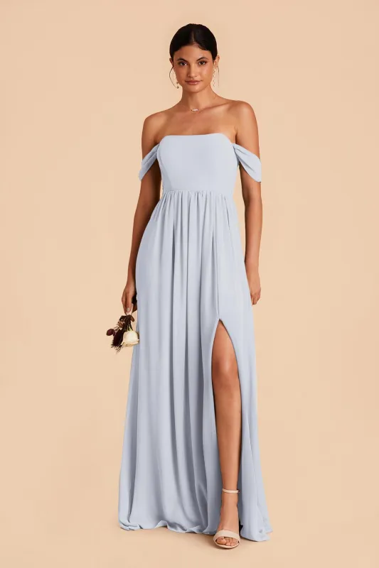 August Chiffon Dress - Ice Blue sold by Birdy Grey