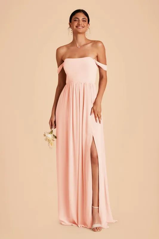 August Chiffon Dress - Blush Pink sold by Birdy Grey