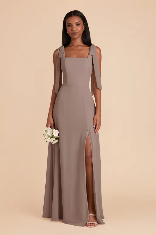 Alex Chiffon Dress - Toffee sold by Birdy Grey