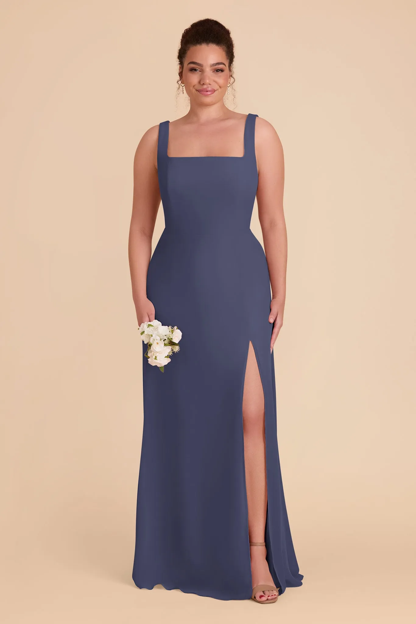 Alex Chiffon Dress - Dusk Blue sold by Birdy Grey product image thumbnail 2