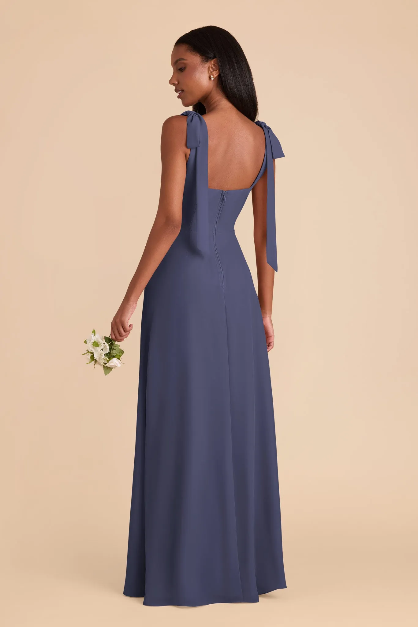 Alex Chiffon Dress - Dusk Blue sold by Birdy Grey product image thumbnail 5