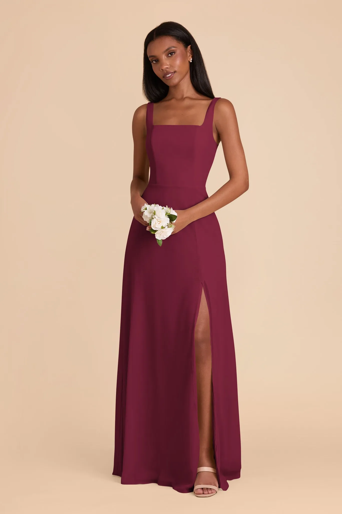 Alex Chiffon Dress - Berry sold by Birdy Grey product image thumbnail 5