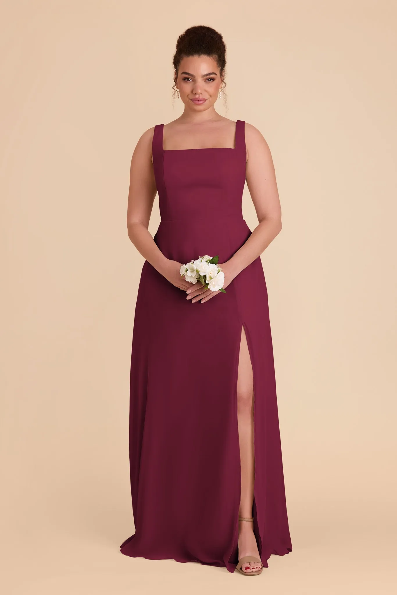 Alex Chiffon Dress - Berry sold by Birdy Grey product image thumbnail 2