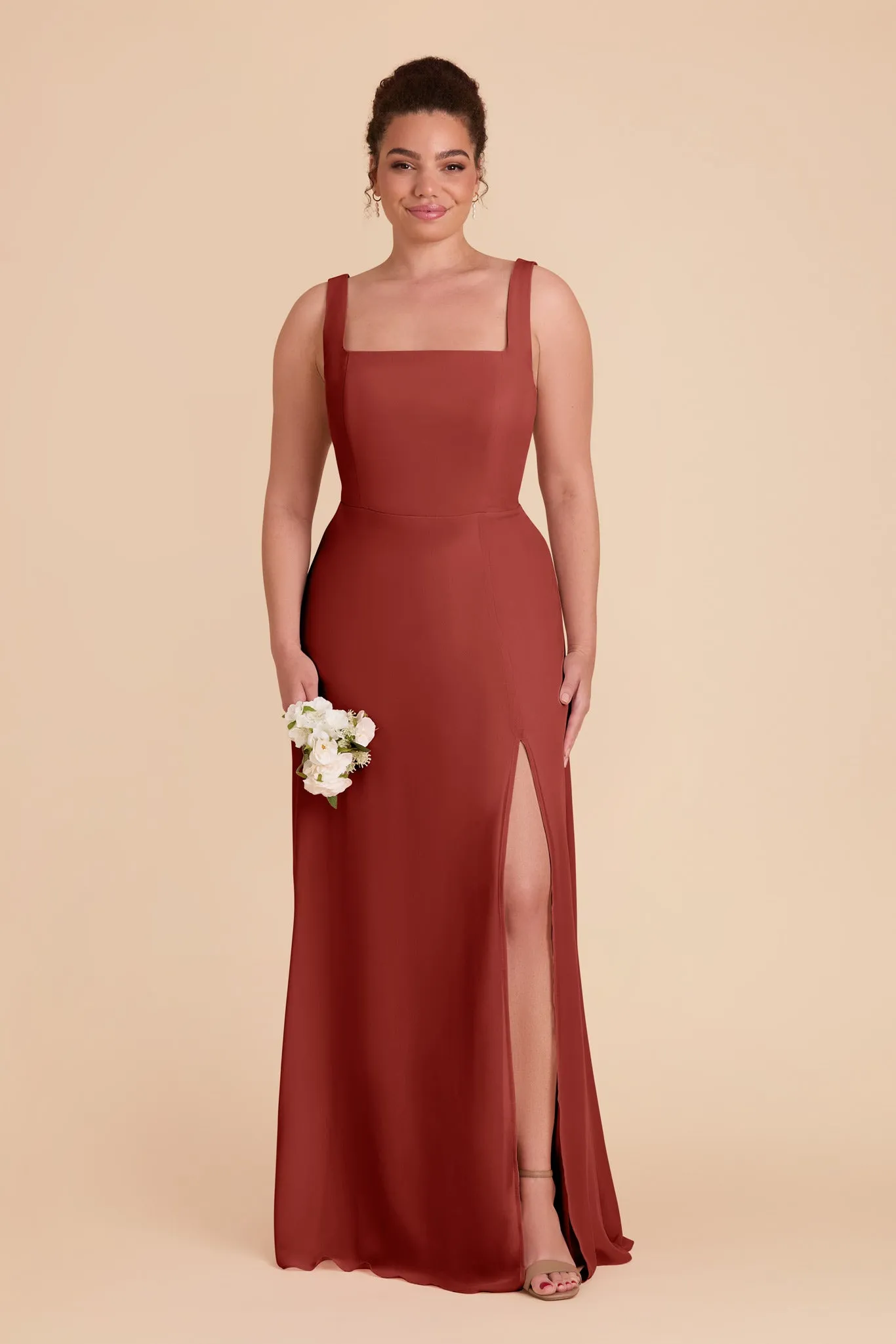 Alex Chiffon Dress - Spice sold by Birdy Grey