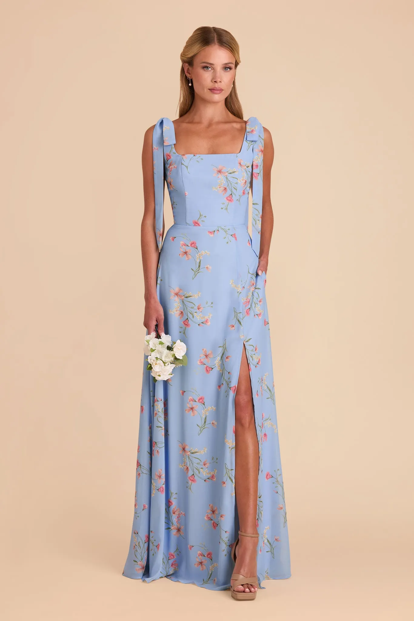 Alex Chiffon Dress - Periwinkle Blue Le Fleur sold by Birdy Grey product image thumbnail 4