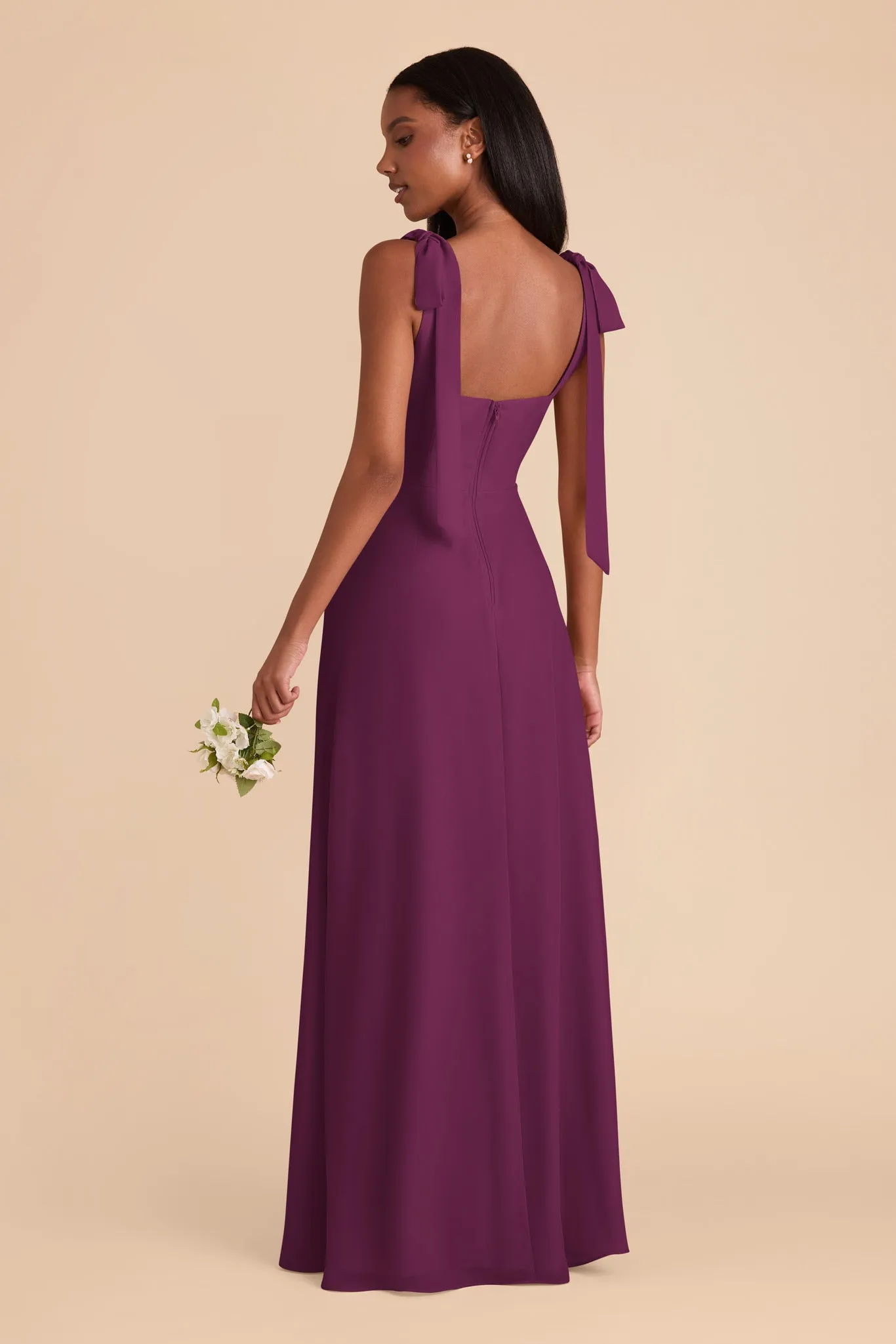 Alex Chiffon Dress - Fig sold by Birdy Grey product image thumbnail 5