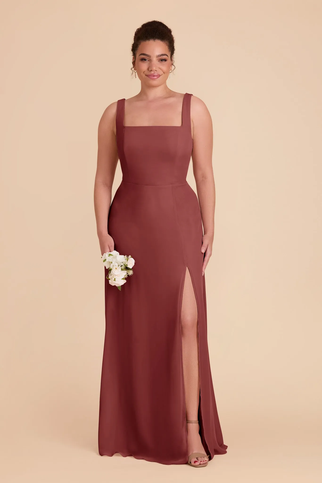 Alex Chiffon Dress - Rosewood sold by Birdy Grey product image thumbnail 2