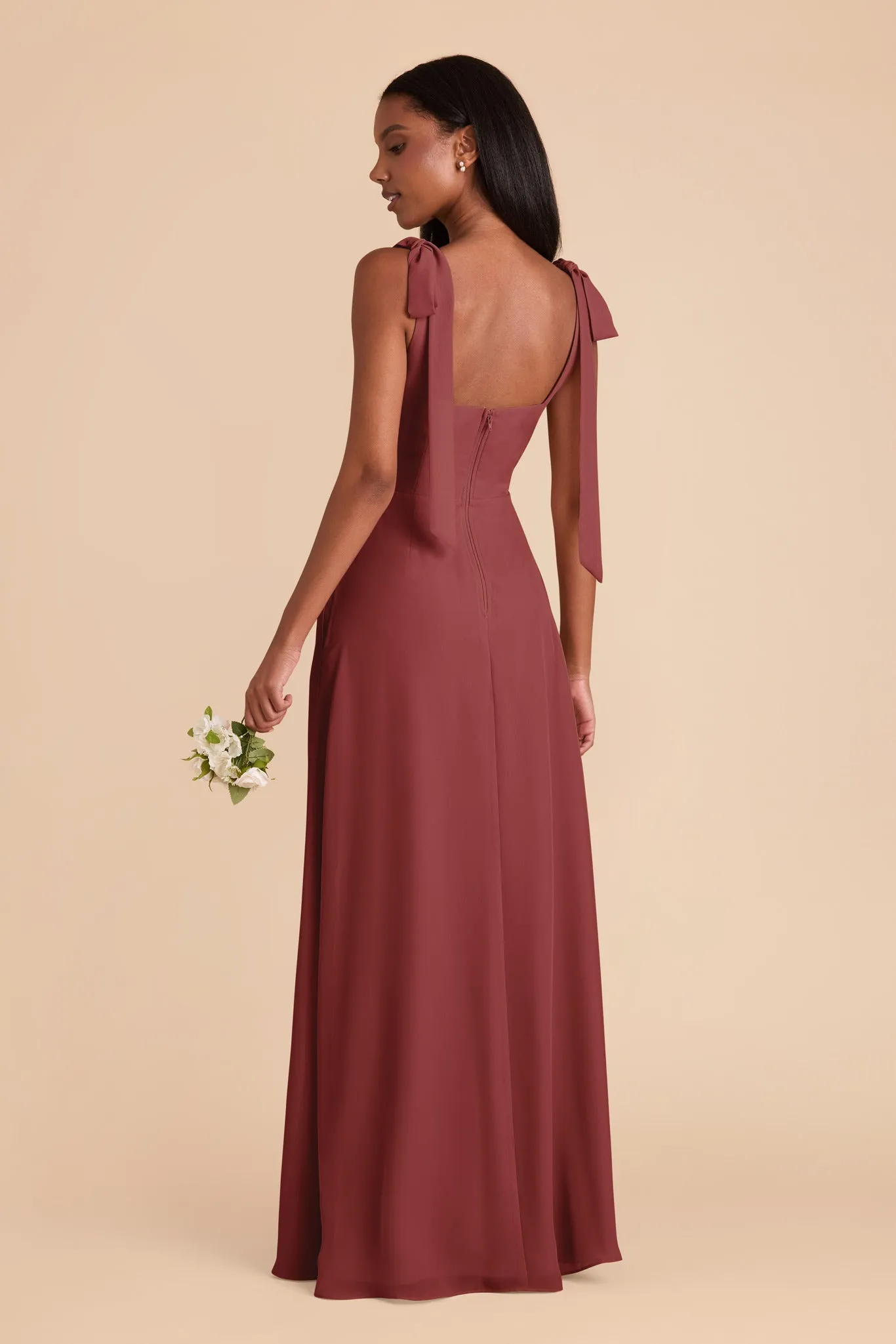 Alex Chiffon Dress - Rosewood sold by Birdy Grey product image thumbnail 5