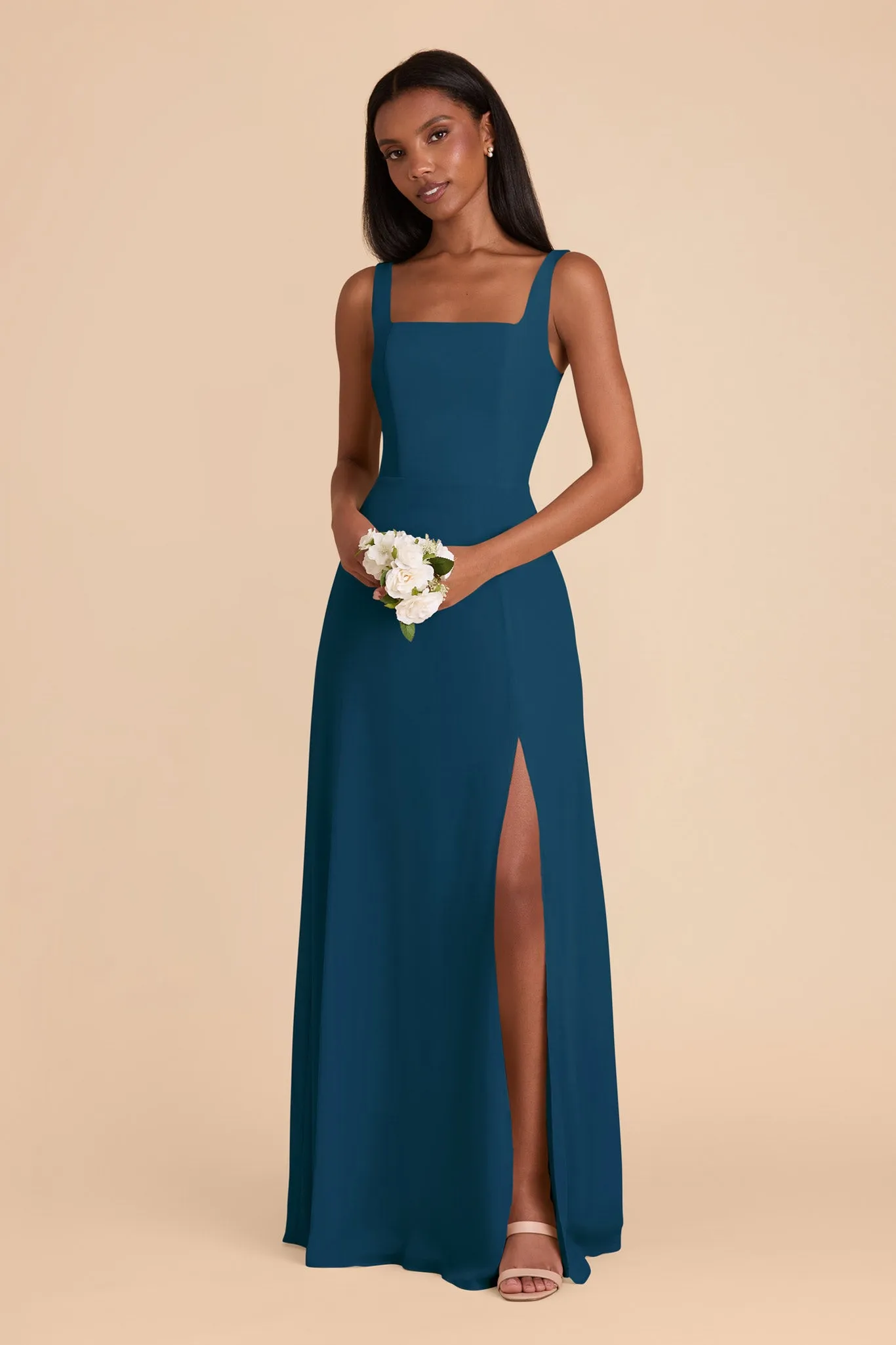 Alex Chiffon Dress - Dark Teal sold by Birdy Grey product image thumbnail 4