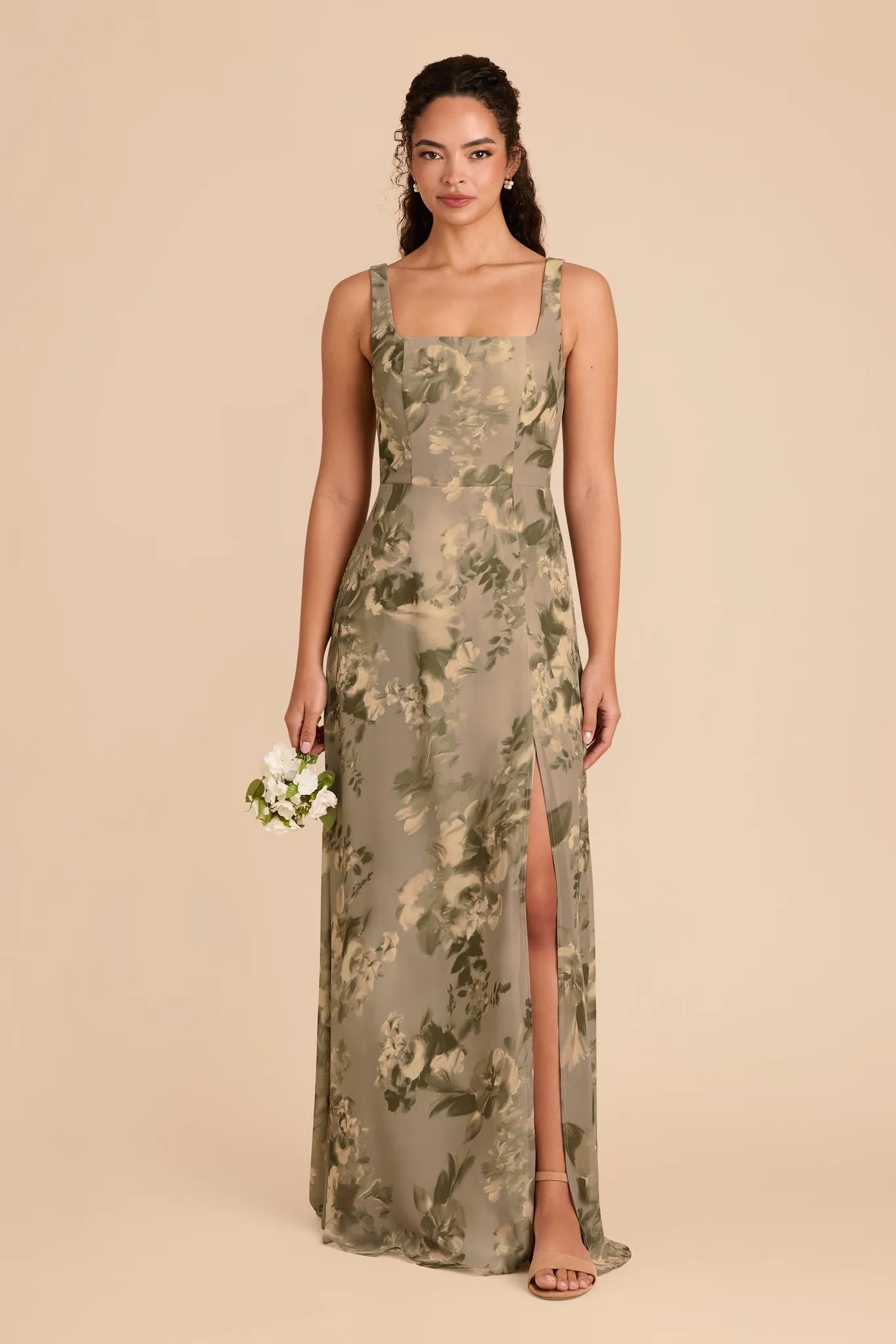 Alex Chiffon Dress - Doe Painted Botanics sold by Birdy Grey product image thumbnail 2
