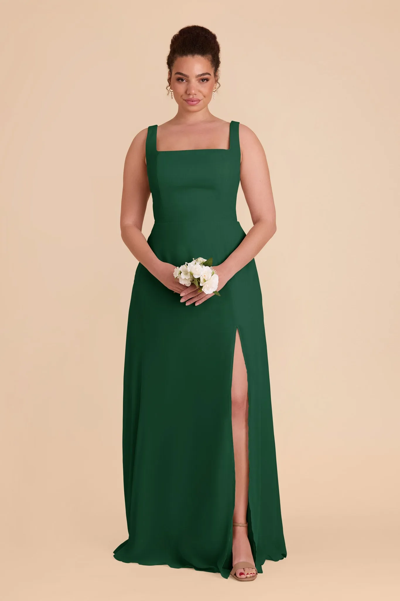 Alex Chiffon Dress - Forest Green sold by Birdy Grey product image thumbnail 2