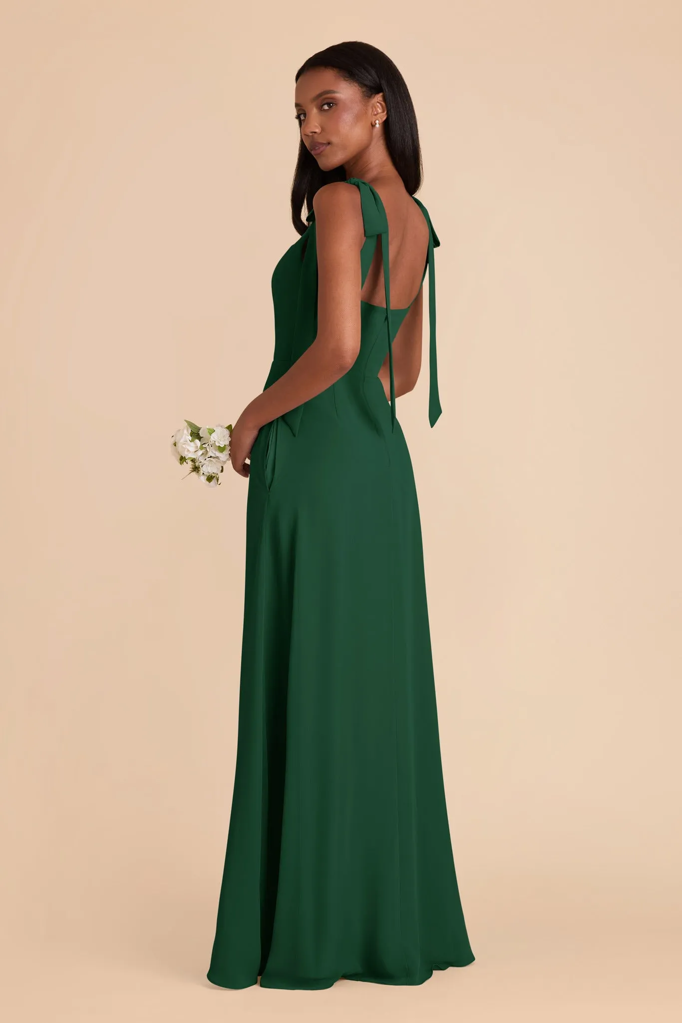 Alex Chiffon Dress - Forest Green sold by Birdy Grey product image thumbnail 5