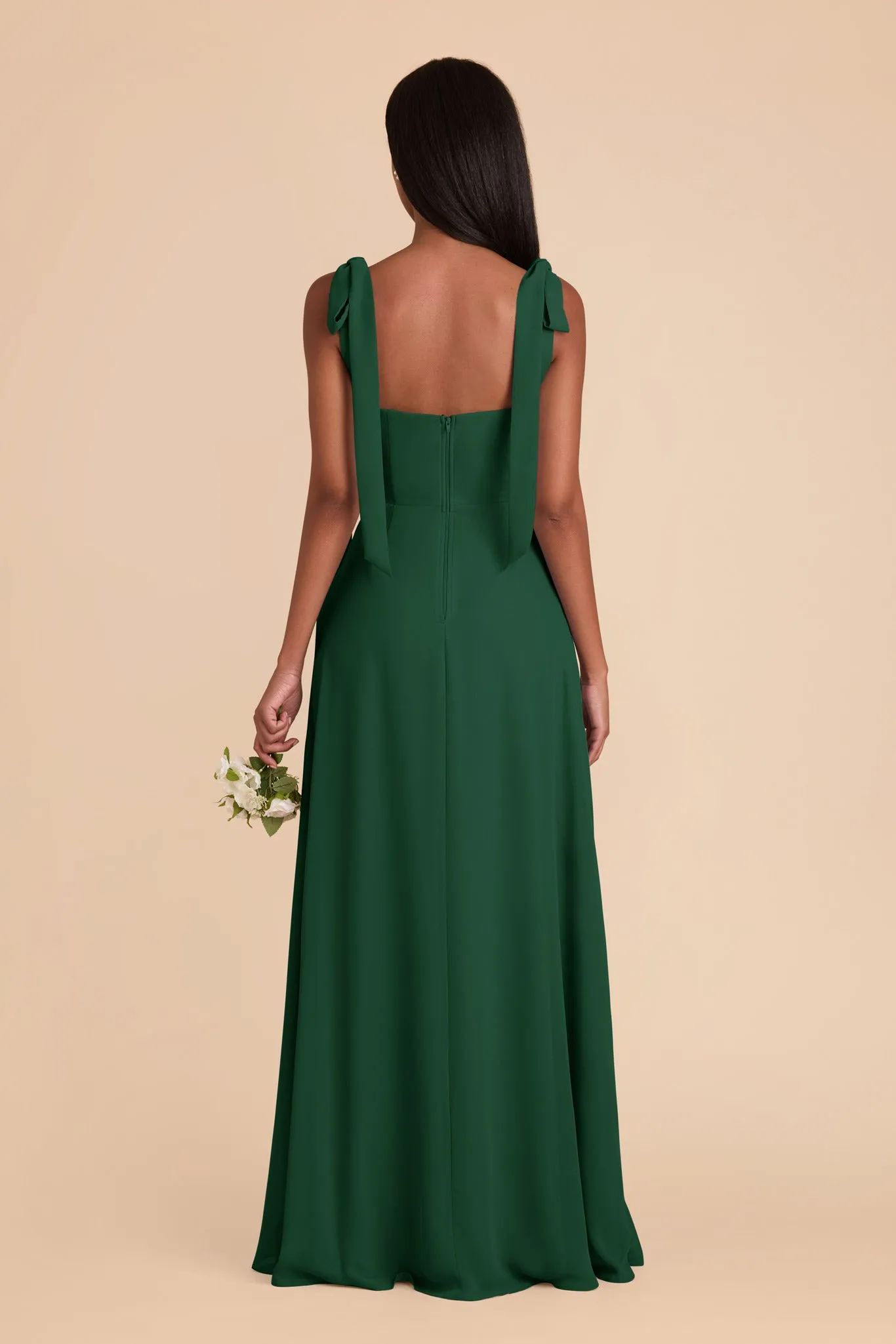 Alex Chiffon Dress - Forest Green sold by Birdy Grey product image thumbnail 3