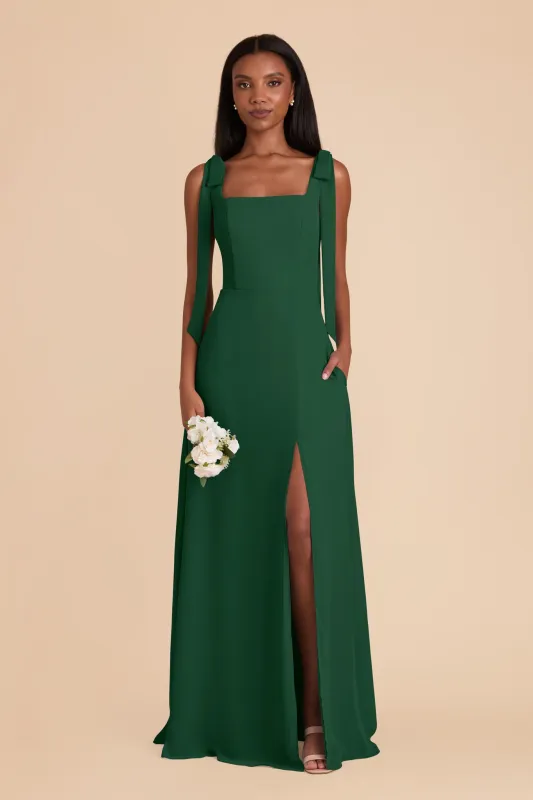 Alex Chiffon Dress - Forest Green sold by Birdy Grey