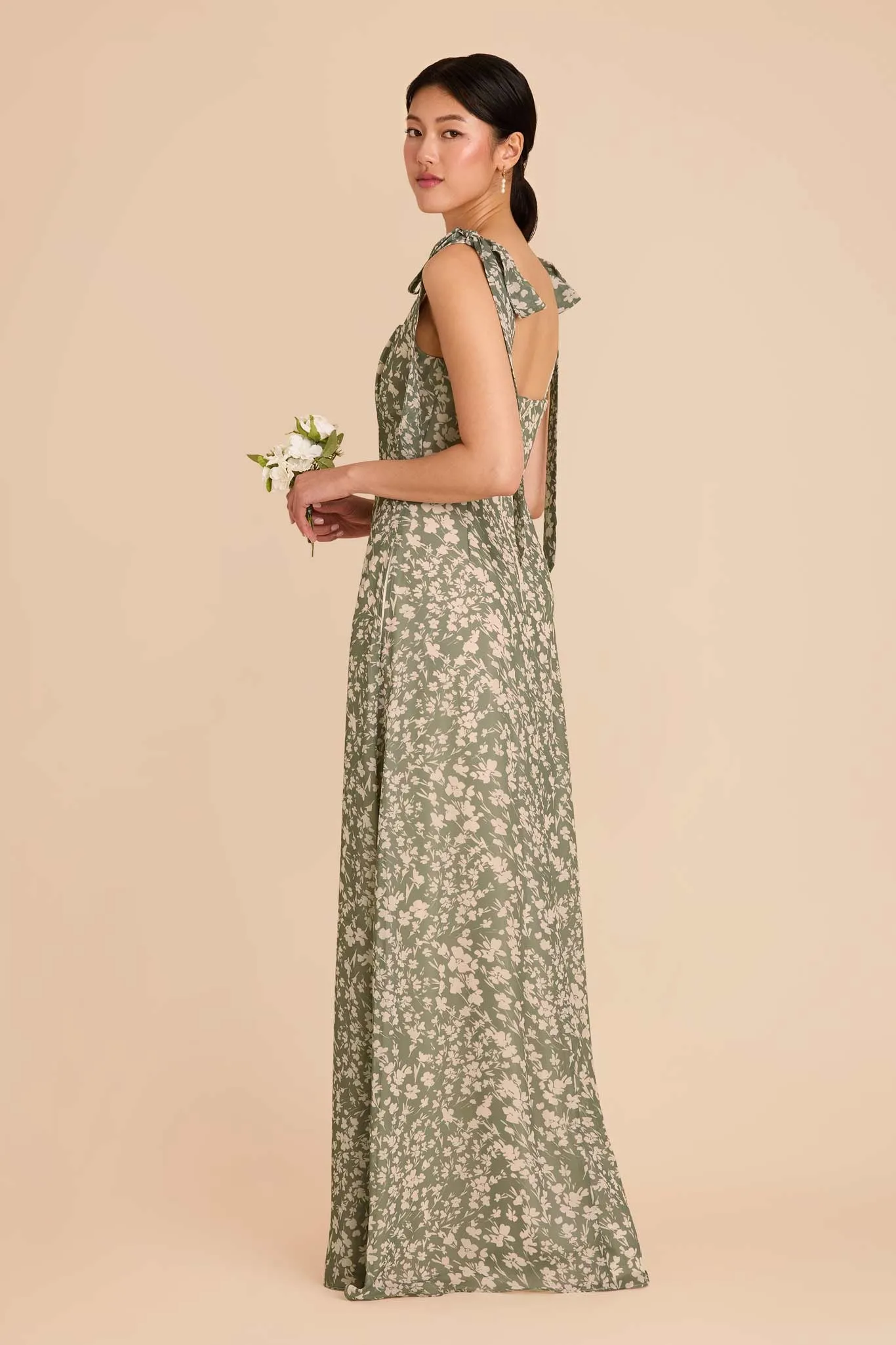 Alex Chiffon Dress - Thyme Dreamy Floral sold by Birdy Grey product image thumbnail 4