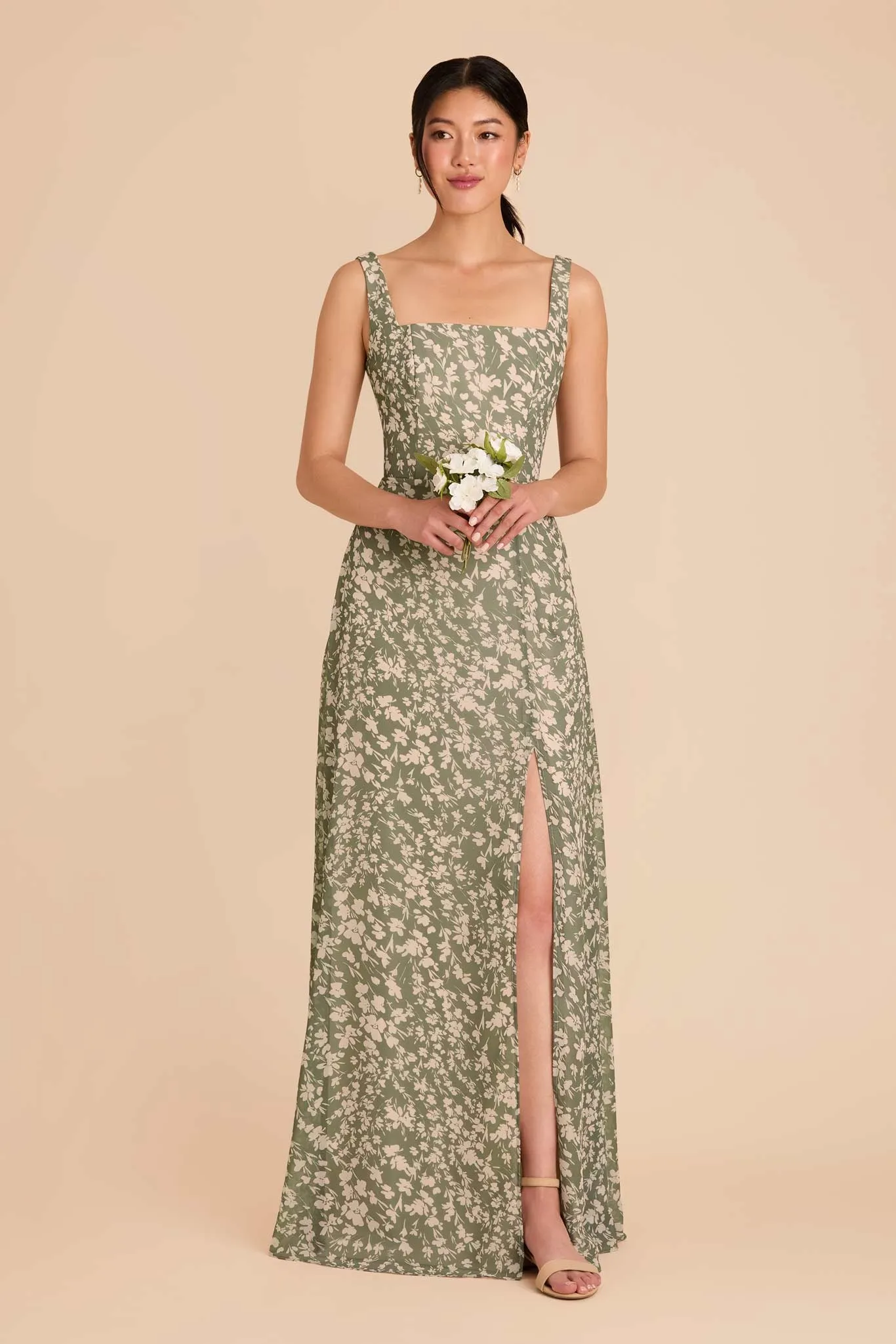 Alex Chiffon Dress - Thyme Dreamy Floral sold by Birdy Grey product image thumbnail 2