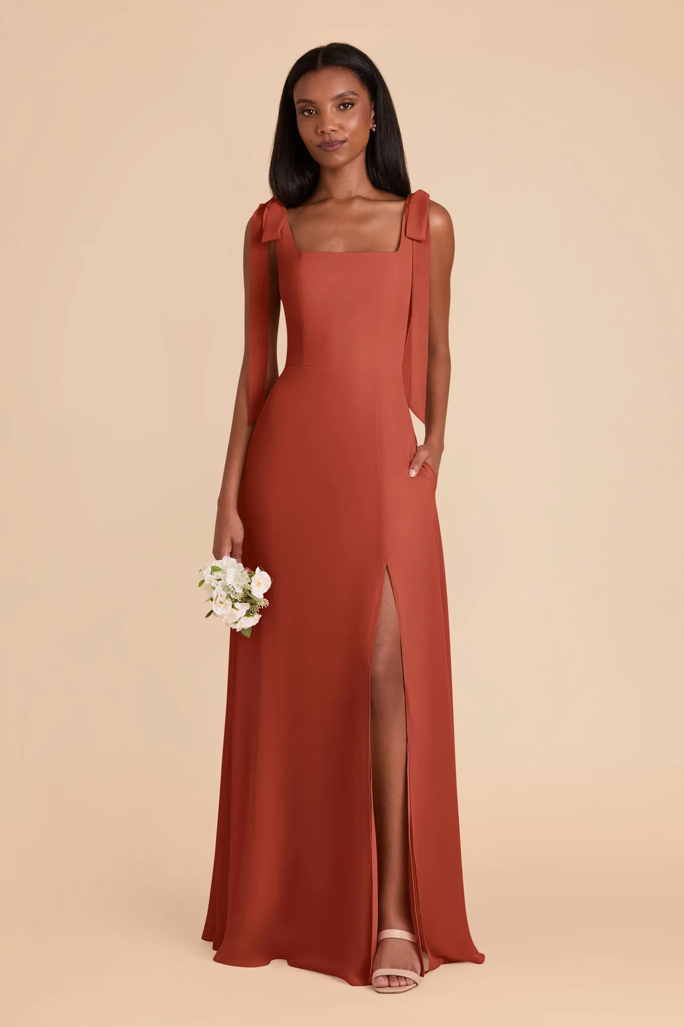 Alex Chiffon Dress - Auburn sold by Birdy Grey product image thumbnail 3