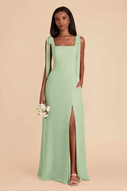 Alex Chiffon Dress - Pistachio sold by Birdy Grey