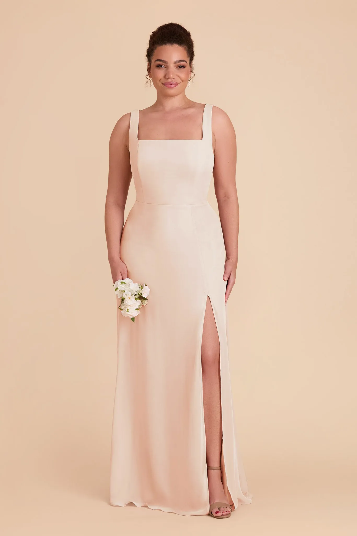 Alex Chiffon Dress - Pale Blush sold by Birdy Grey product image thumbnail 2