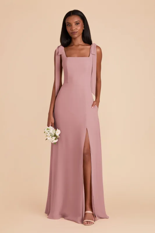 Alex Chiffon Dress - English Rose sold by Birdy Grey