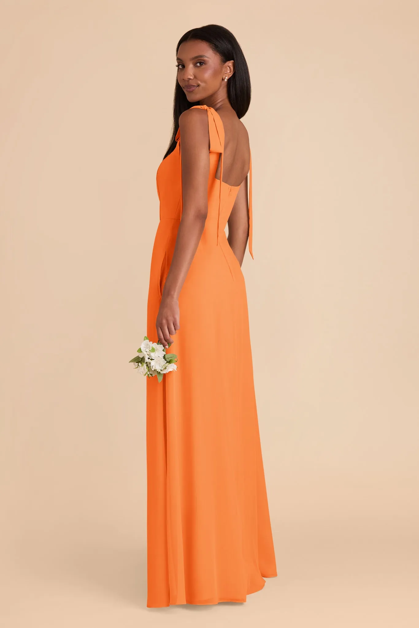 Alex Chiffon Dress - Apricot sold by Birdy Grey product image thumbnail 5