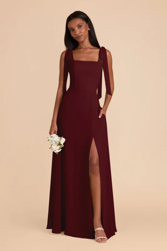 Alex Chiffon Dress - Cabernet sold by Birdy Grey