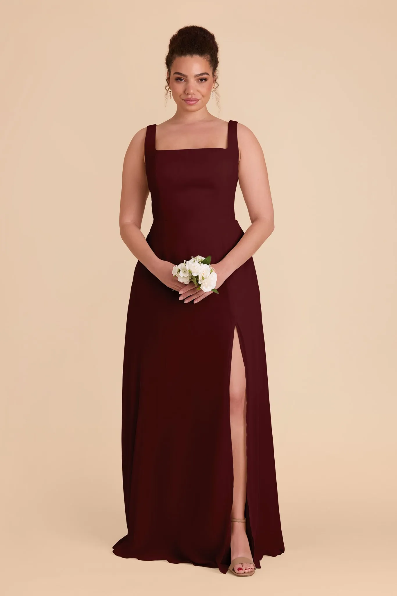 Alex Chiffon Dress - Cabernet sold by Birdy Grey product image thumbnail 2