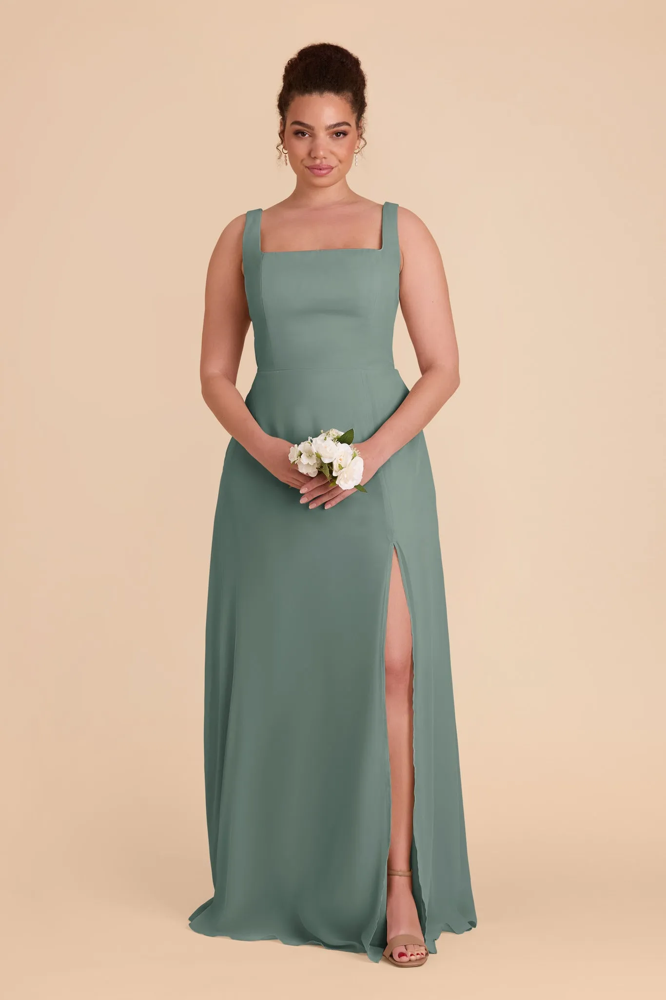 Alex Chiffon Dress - Sea Glass sold by Birdy Grey product image thumbnail 2