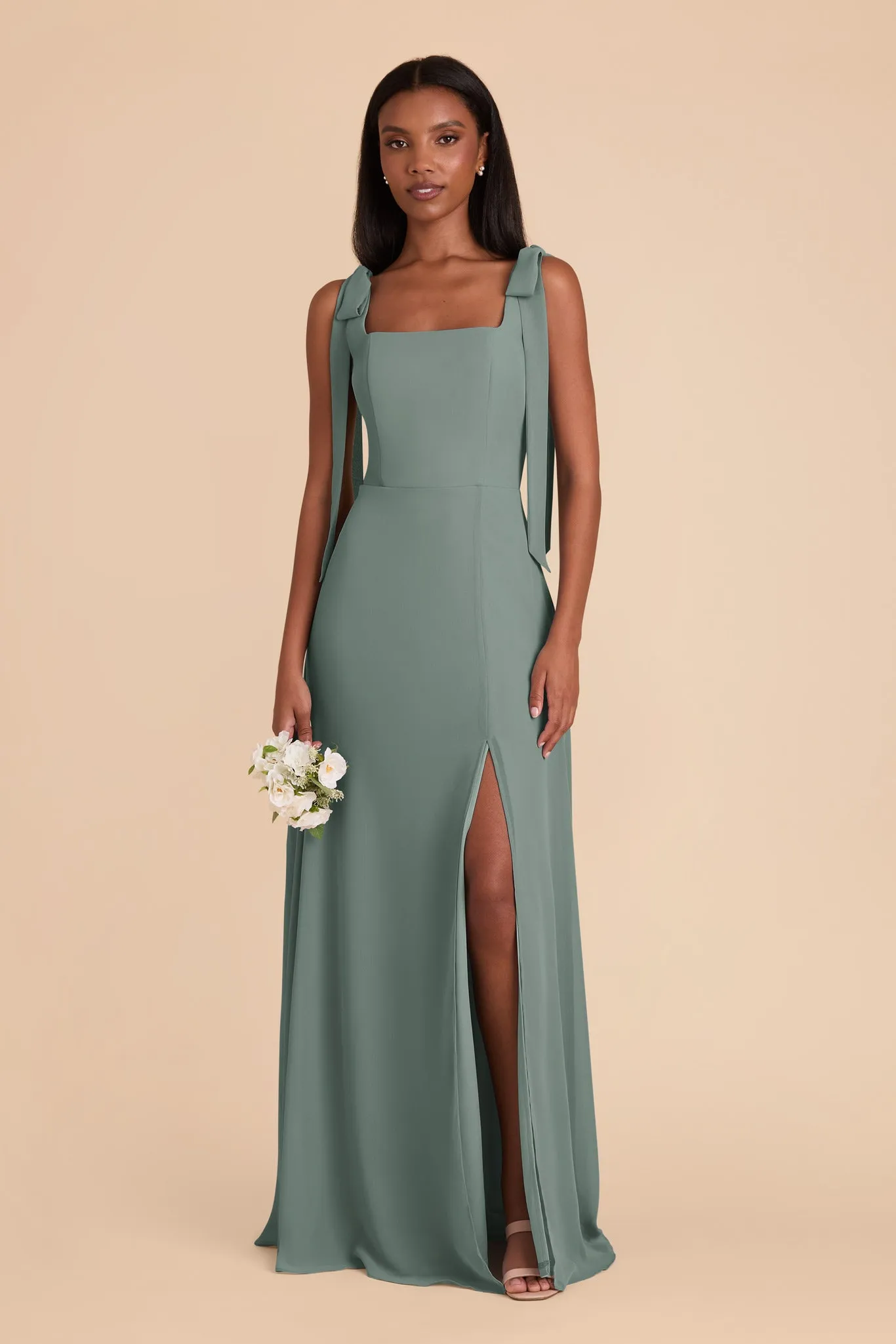 Alex Chiffon Dress - Sea Glass sold by Birdy Grey product image thumbnail 3