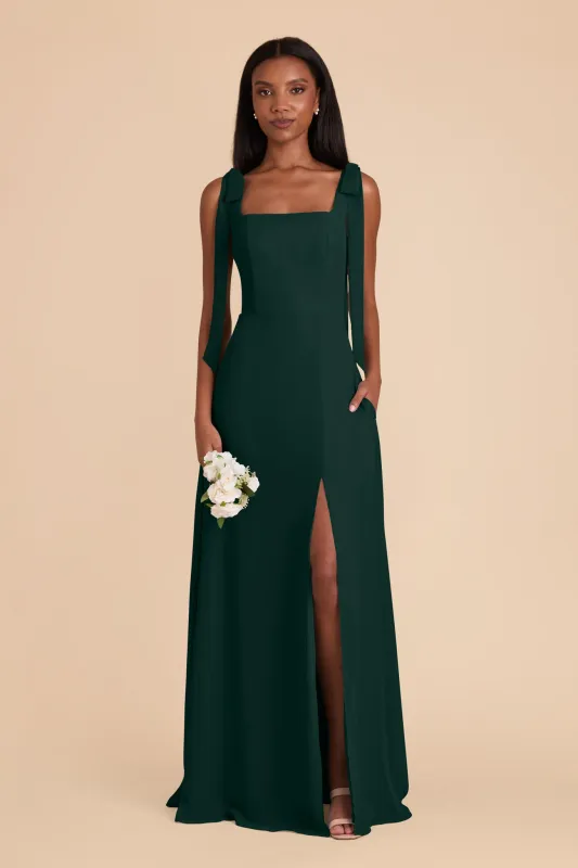 Alex Chiffon Dress - Emerald sold by Birdy Grey