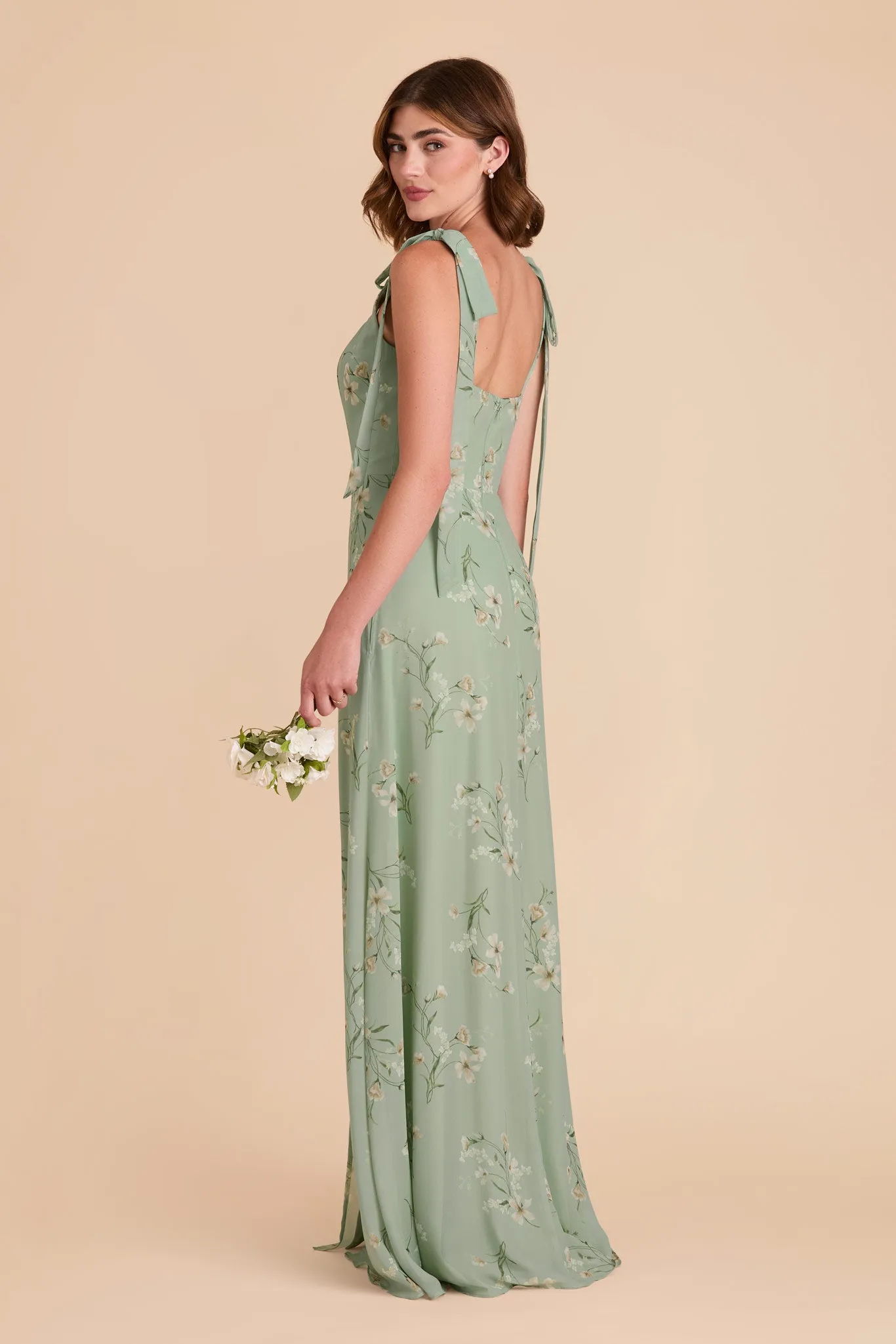 Alex Chiffon Dress - Sage Le Fleur sold by Birdy Grey product image thumbnail 4