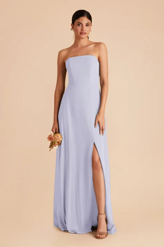 Chris Chiffon Dress - Periwinkle Blue sold by Birdy Grey