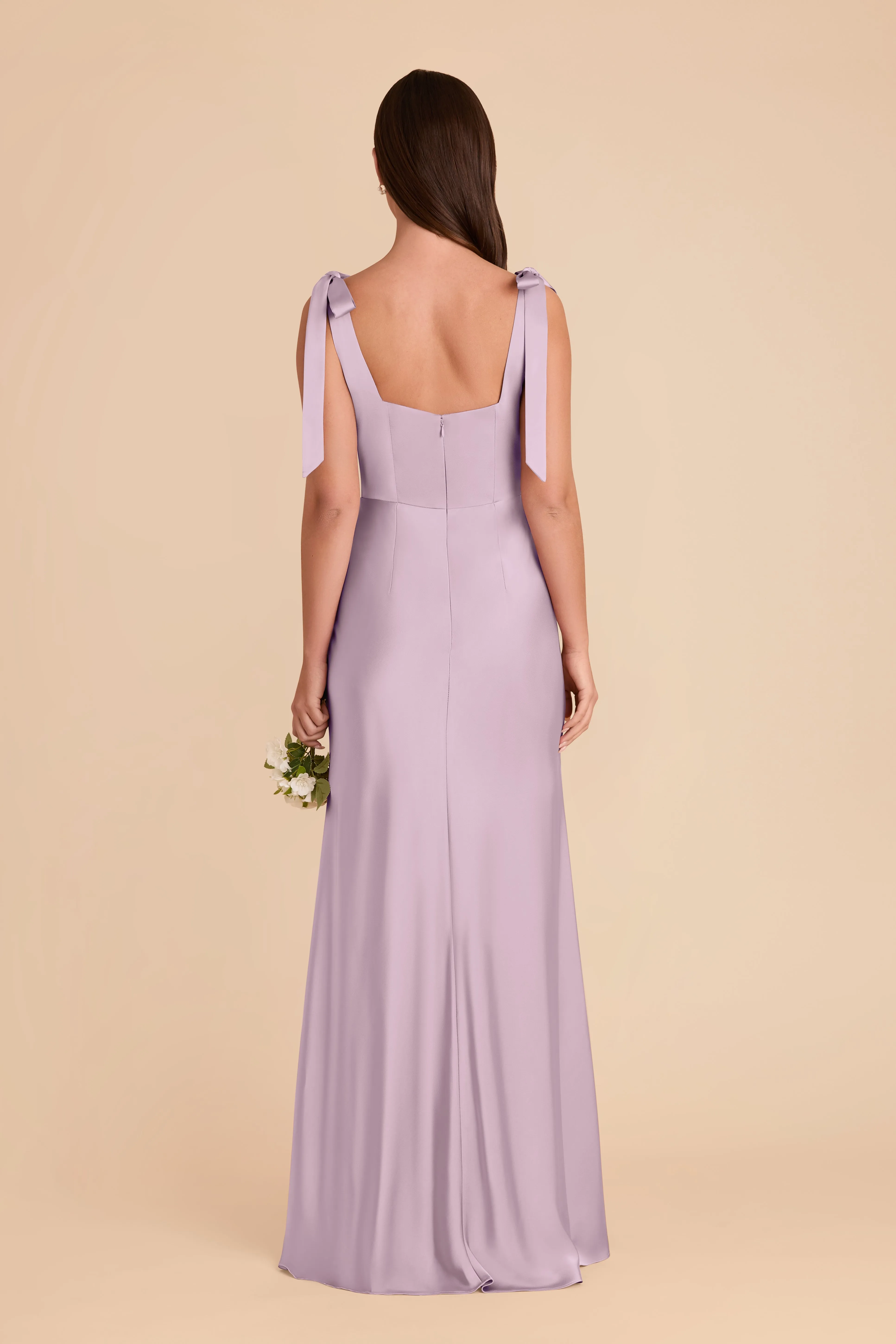 Alex Matte Satin Dress - Lavender sold by Birdy Grey product image thumbnail 5