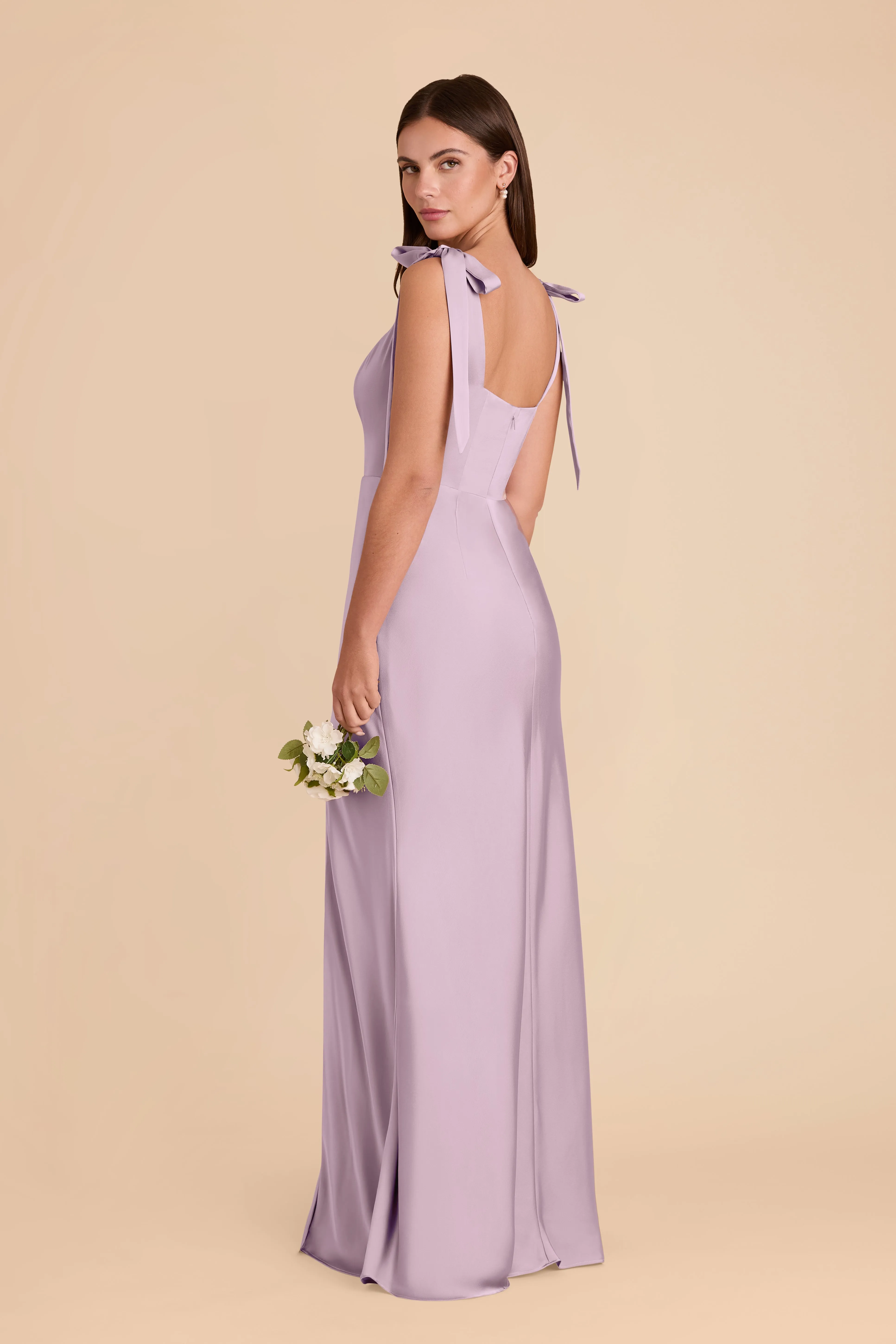 Alex Matte Satin Dress - Lavender sold by Birdy Grey product image thumbnail 4