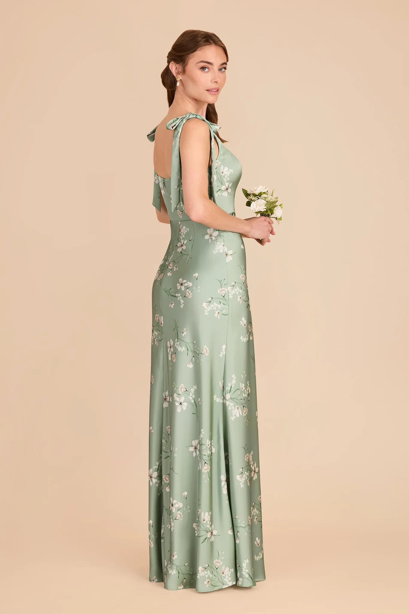 Alex Matte Satin Dress - Sage Le Fleur sold by Birdy Grey product image thumbnail 4