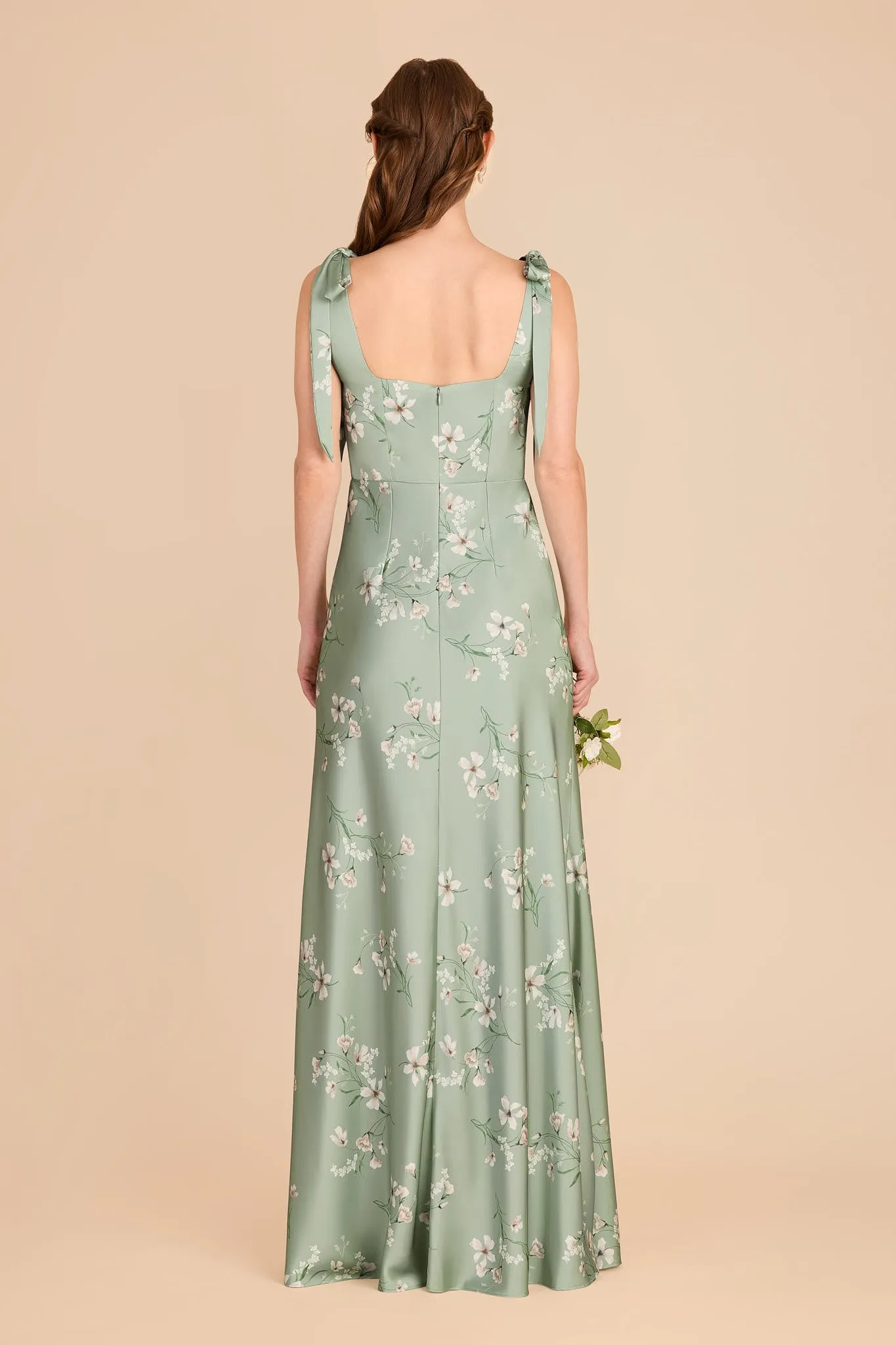 Alex Matte Satin Dress - Sage Le Fleur sold by Birdy Grey product image thumbnail 5