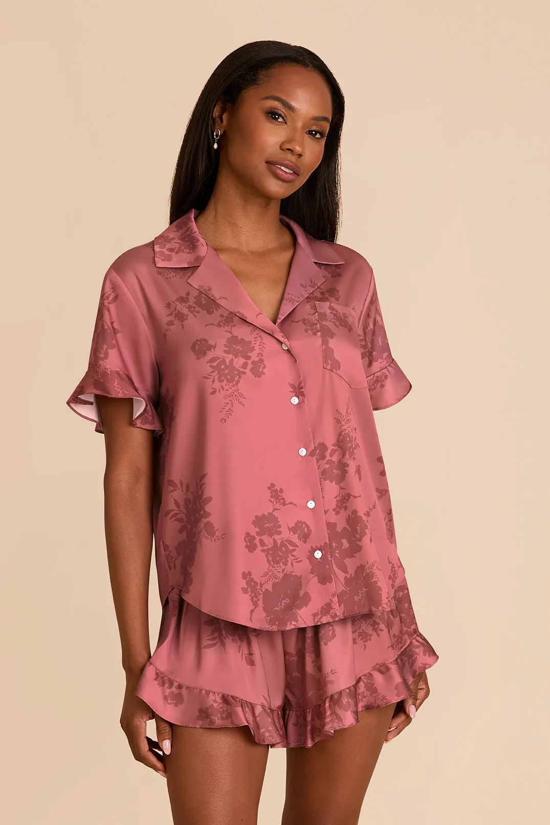 Esther Pajamas - Wild Rose Whimsical Blooms sold by Birdy Grey product image thumbnail 3