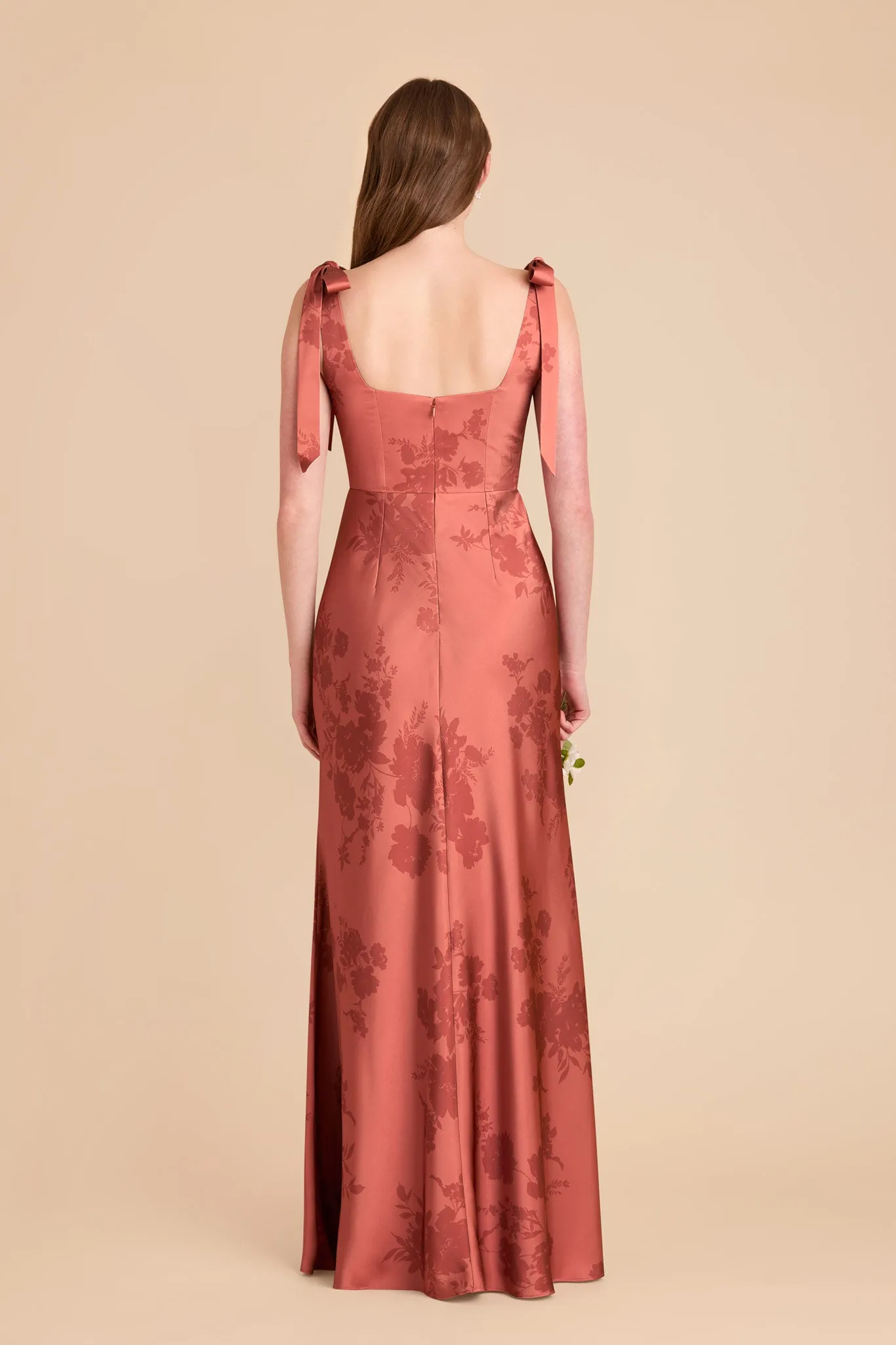 Alex Matte Satin Dress - Wild Rose Whimsical Blooms sold by Birdy Grey product image thumbnail 5