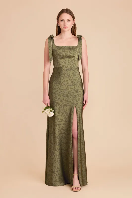 Alex Matte Satin Dress - Bright Martini Dreamy Floral sold by Birdy Grey