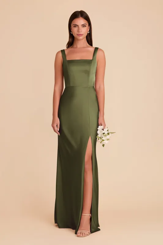 Alex Matte Satin Dress - Martini sold by Birdy Grey