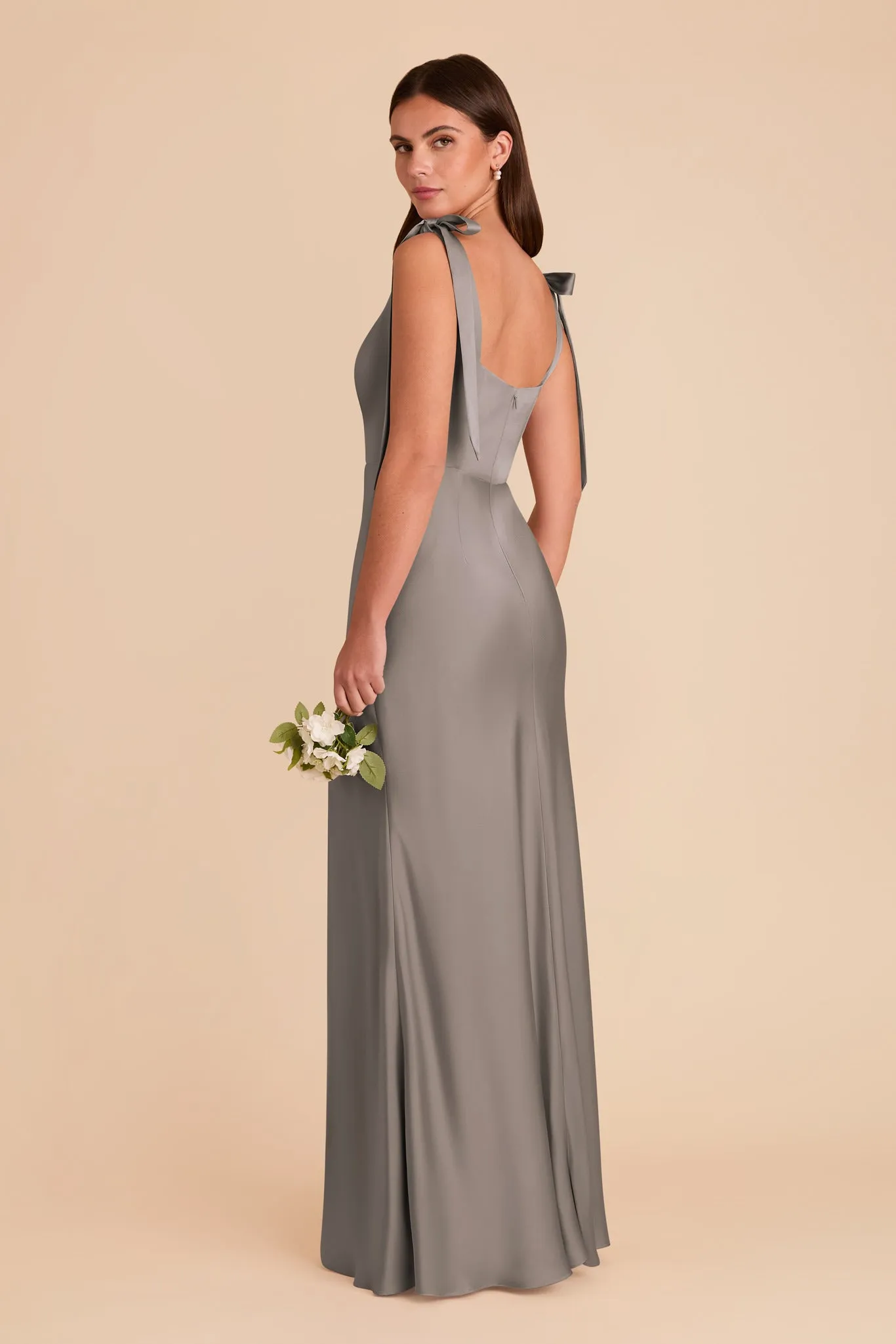 Alex Matte Satin Dress - Quartz sold by Birdy Grey product image thumbnail 5