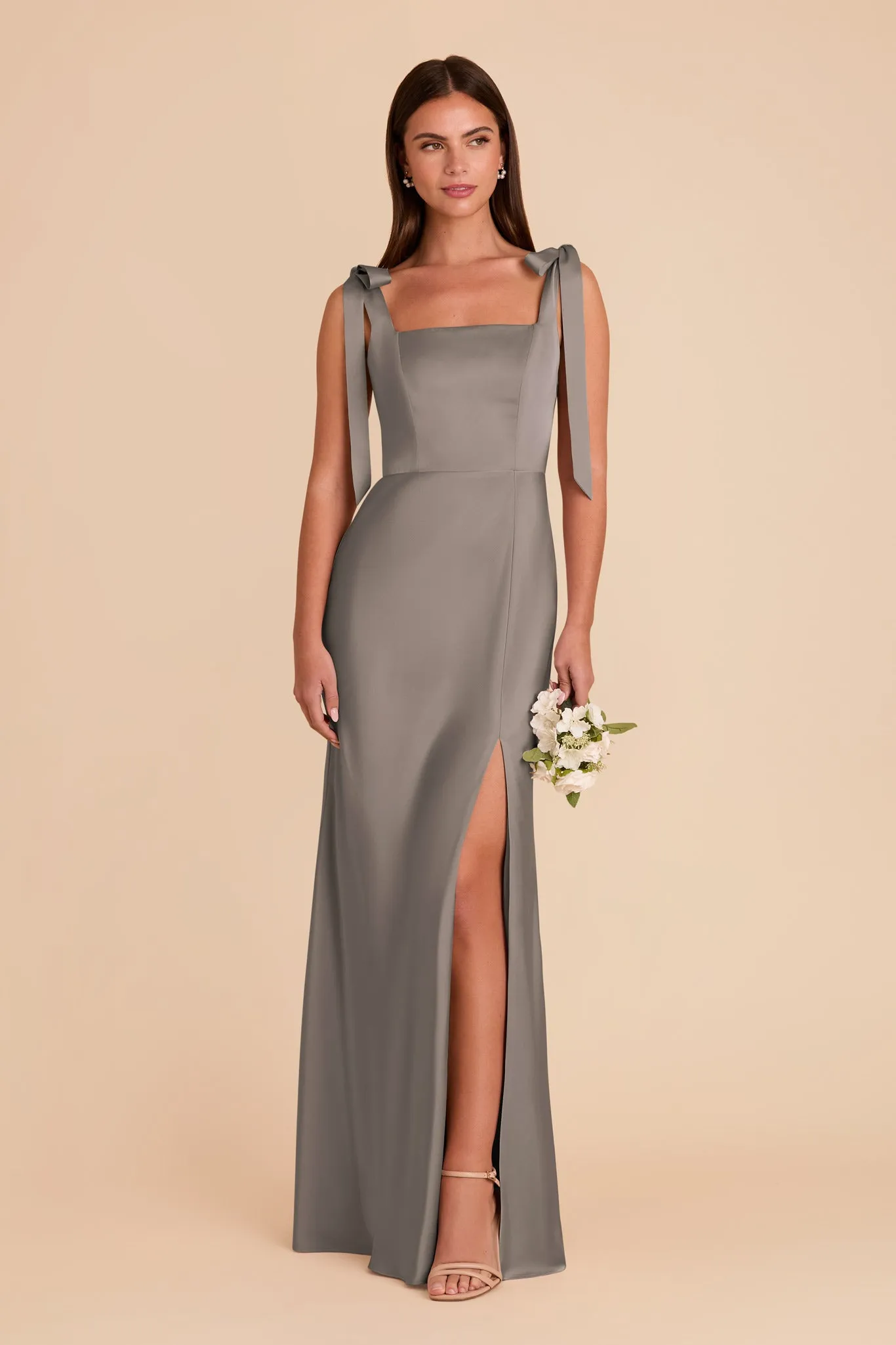 Alex Matte Satin Dress - Quartz sold by Birdy Grey product image thumbnail 4