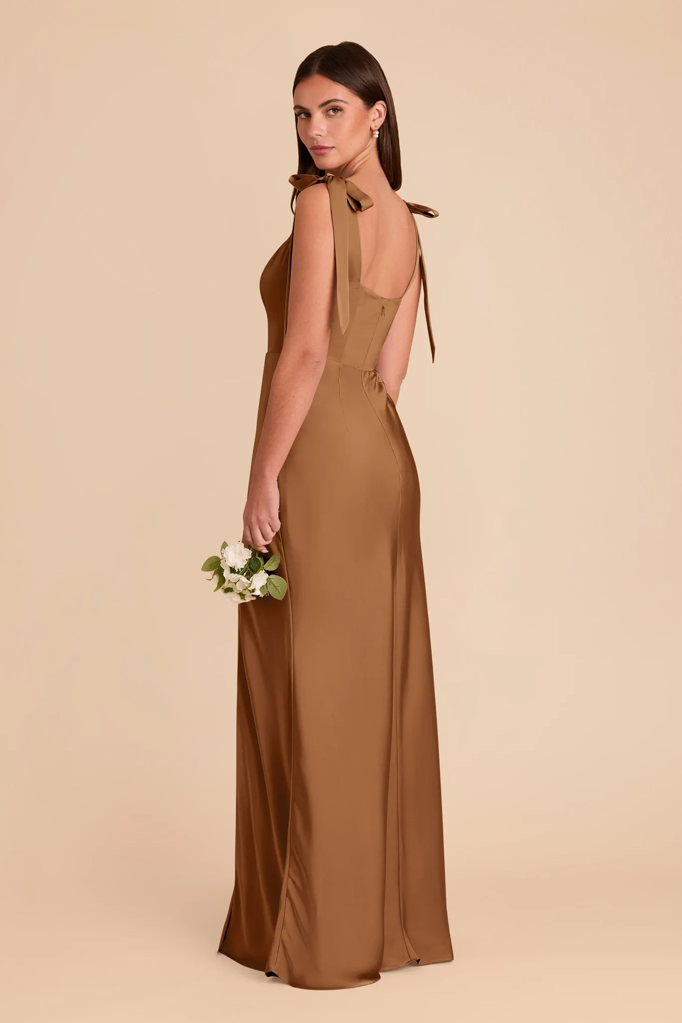 Alex Matte Satin Dress - Copper sold by Birdy Grey product image thumbnail 4