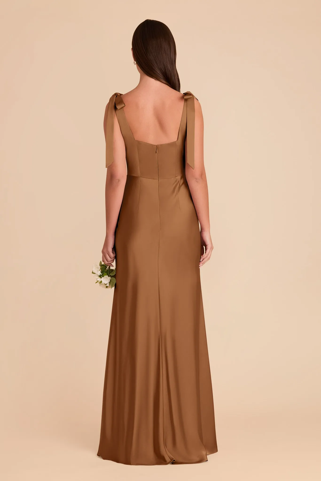 Alex Matte Satin Dress - Copper sold by Birdy Grey product image thumbnail 5